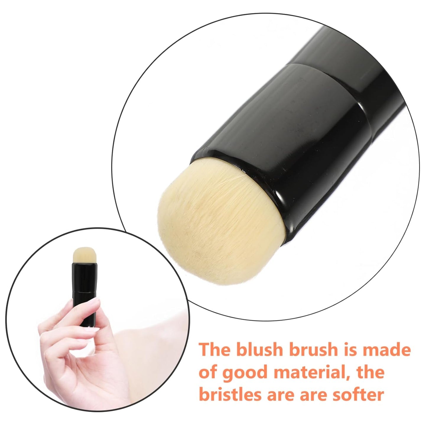 Makeup Supplies Travel Makeup Brush Powder Brush for Loose Powder Makeup Brush Travel Foundation Applicator Cosmetic Applicator Makeup Tools Make up Brush Cosmetic Tools Flannel