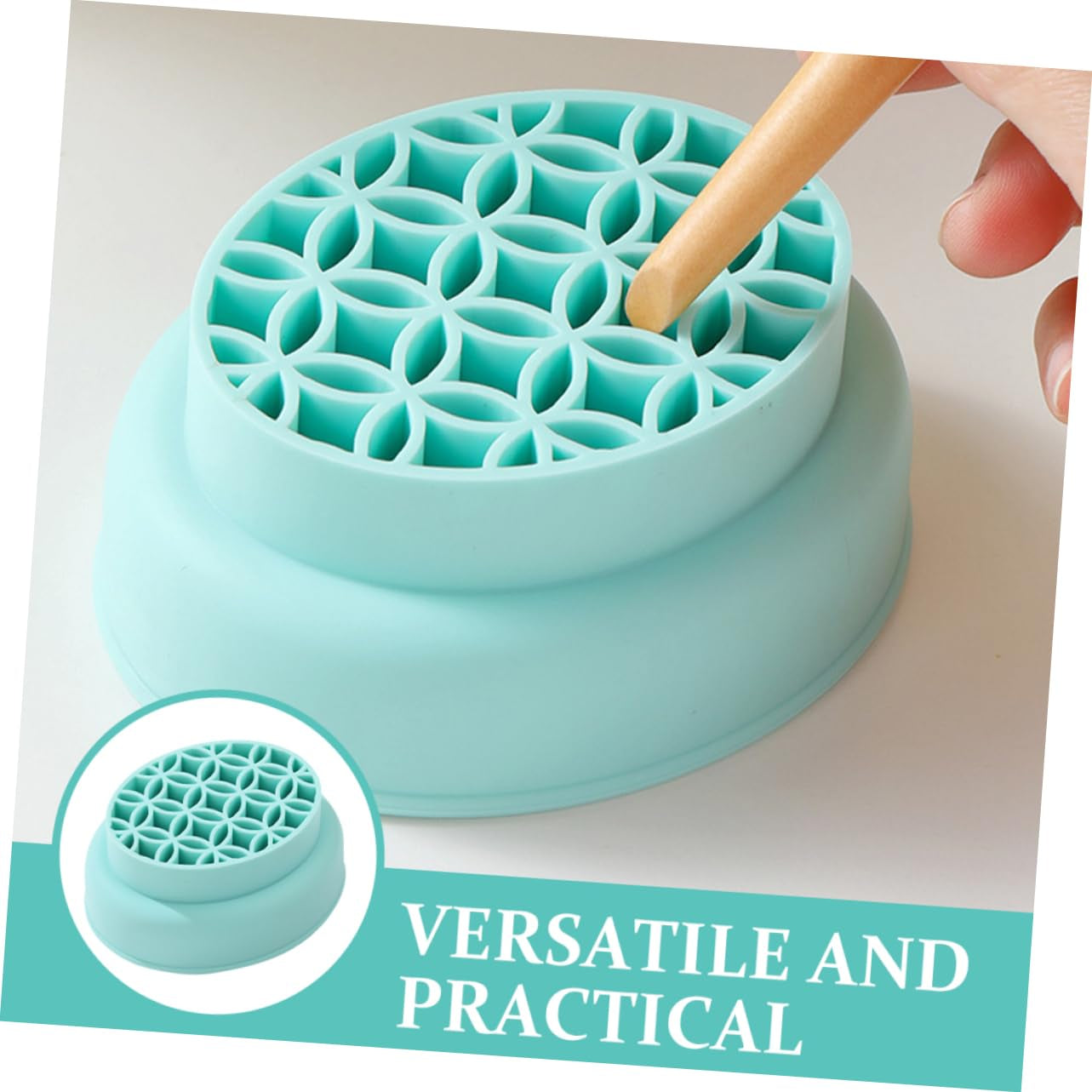 Makeup Brush Drying Stand Makeup Brush Scrubber Makeup Brush Cleaner Makeup Brush Drying Mat Makeup Brush Holder Cleaner Bowl for Makeup Tools Brush Drying Holder Green