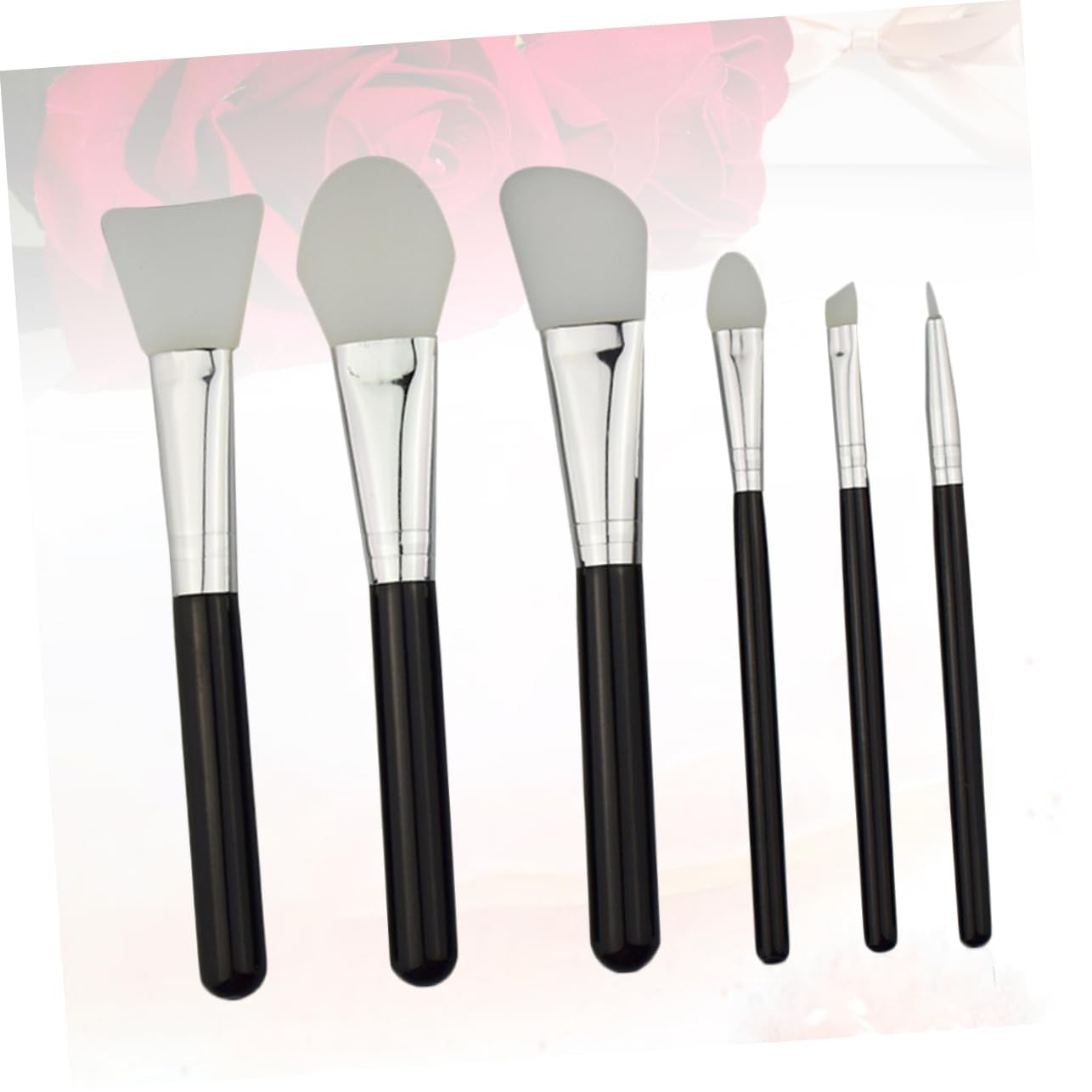 1 Set 6Pcs Portable Makeup Brush Makeup Brush Tool Makeup Brush for Women Makeup Brush Kit Black