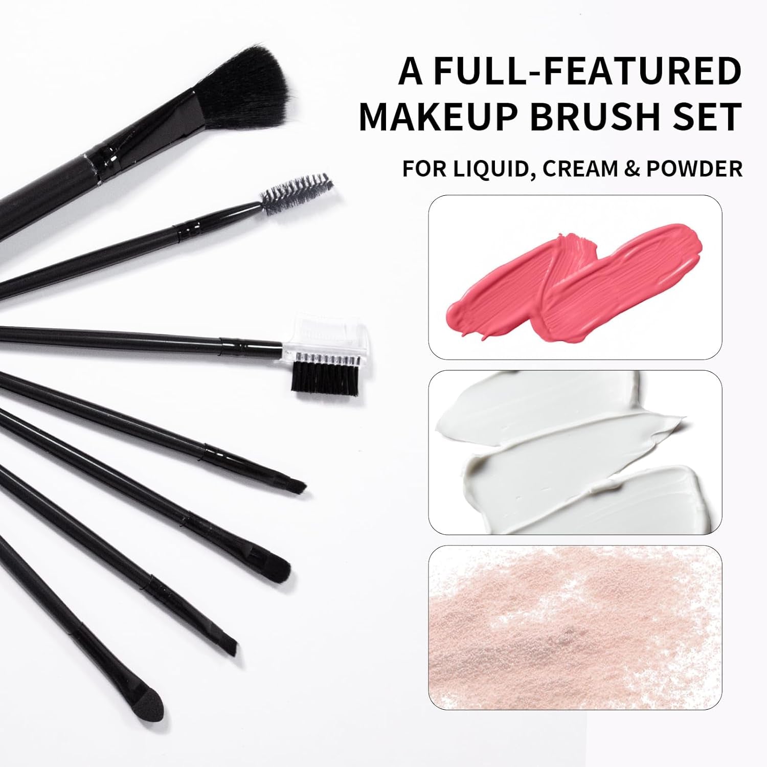 Makeup Set Full Kit for Girls Teens Women, Makeup Present Set, Includes Eyeshadow, Foundation, Blusher, Eyebrow Pencil, Mascara, Eyeliner, Brushes, Lip Gloss, Sponge, Cosmetic Bag