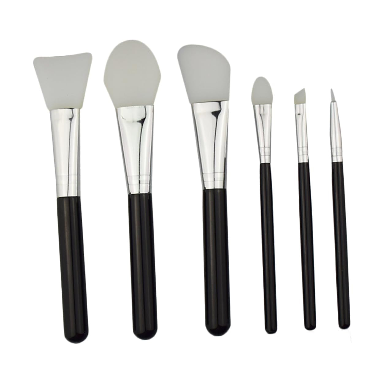 1 Set 6Pcs Portable Makeup Brush Makeup Brush Tool Makeup Brush for Women Makeup Brush Kit Black