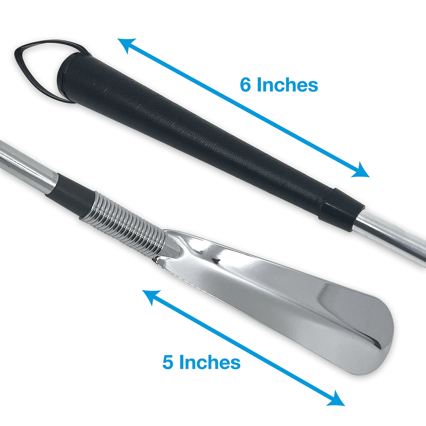 Flexible Shoe Horn, Metal, 24" Extendable Handle