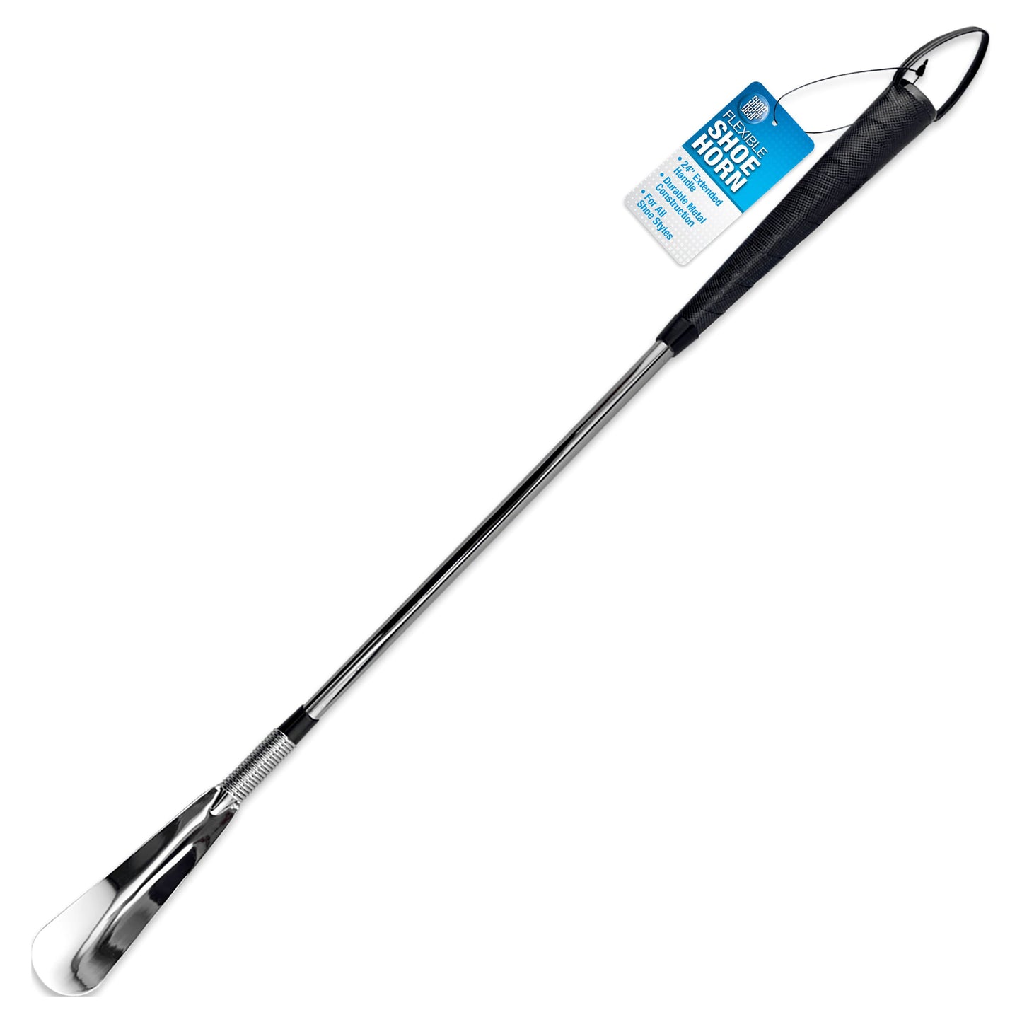 Flexible Shoe Horn, Metal, 24" Extendable Handle