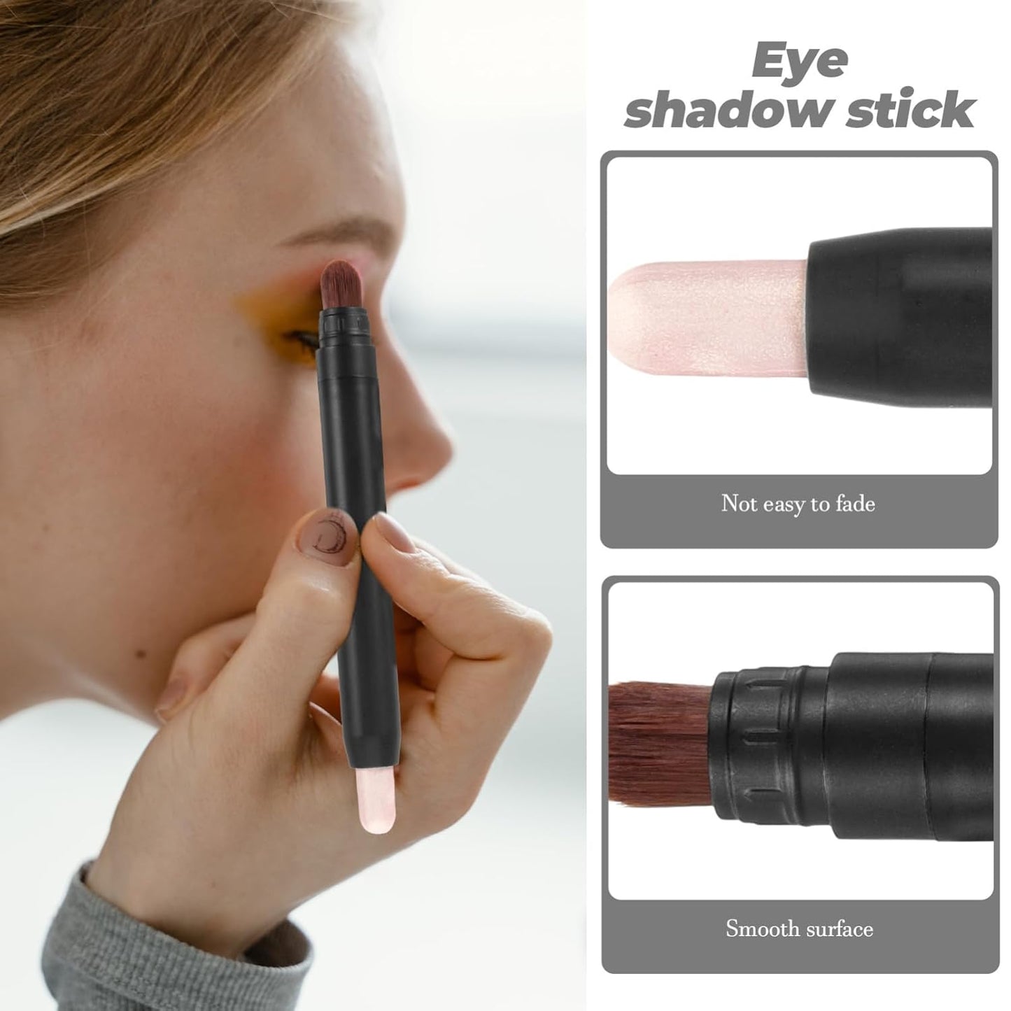 Eye Makeup Tool Makeup Eye Small Eyeshadow Eye Shadow Makeup Eyeshadow Makeup Make up Eyeshadow Eye Shadow Pens Eyeshadow Brush Eye Shadow Sticks Eye for Eyeshadow Light Brown Abs