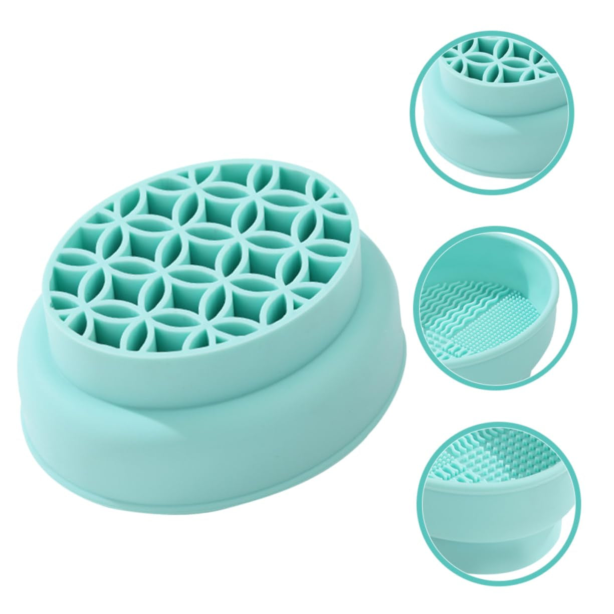 Makeup Brush Drying Stand Makeup Brush Scrubber Makeup Brush Cleaner Makeup Brush Drying Mat Makeup Brush Holder Cleaner Bowl for Makeup Tools Brush Drying Holder Green