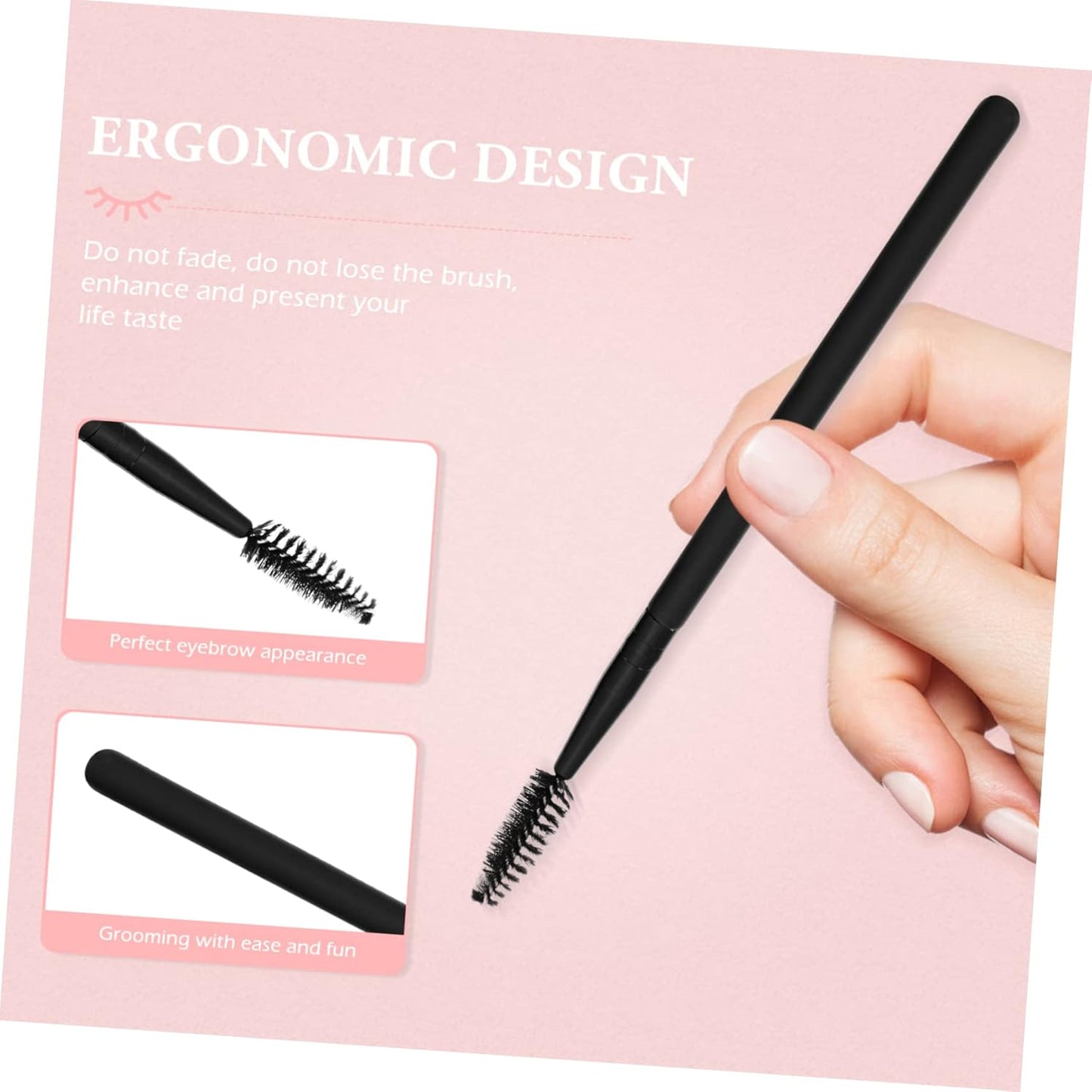 15Pcs Makeup Brush Tools Angled Brow Brush Makeup Accessories Angled Eyebrow Brush Household Tools Makeup Gadgets Makeup Supplies Household Makeup Tools Beauty Tools Plastic Black