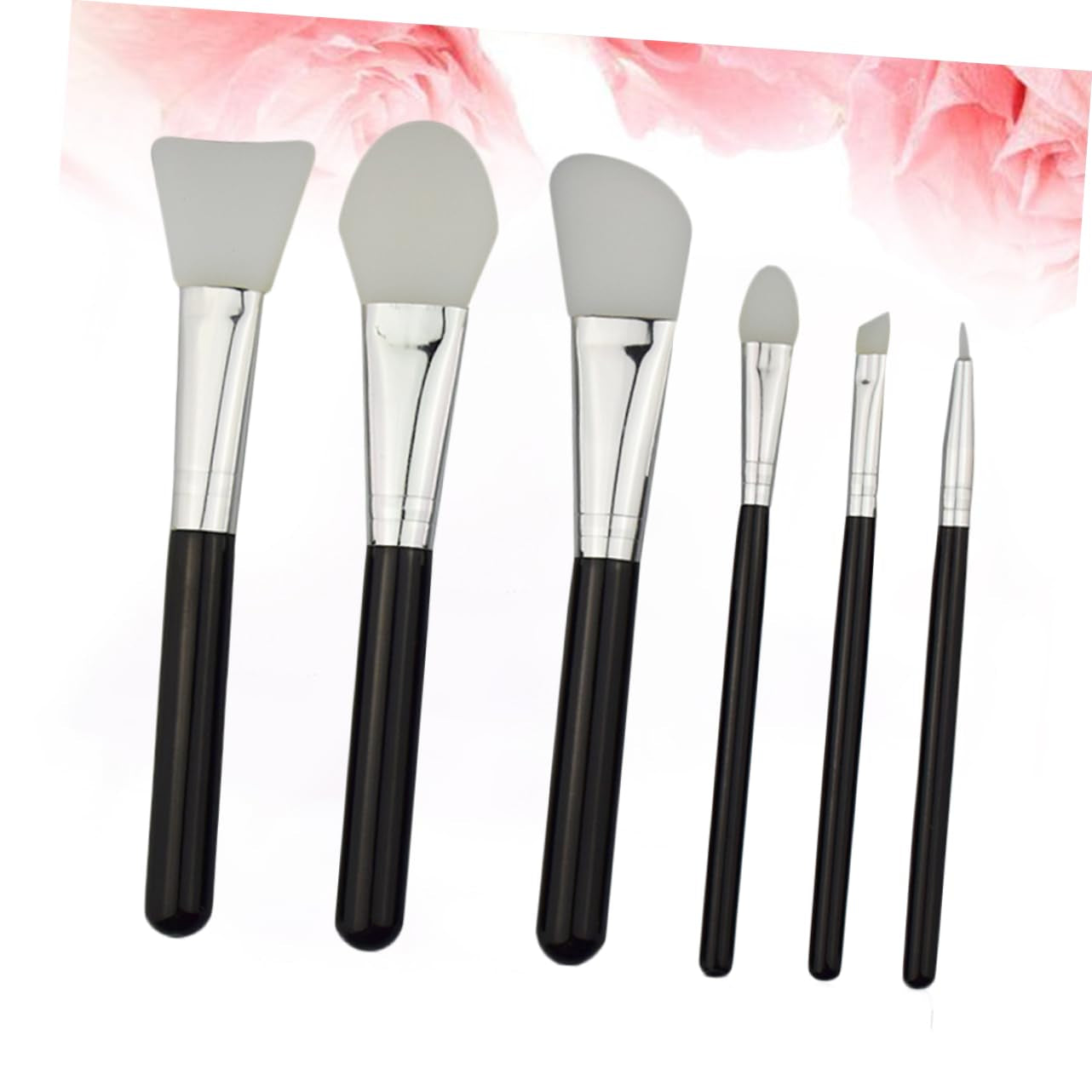 1 Set 6Pcs Portable Makeup Brush Makeup Brush Tool Makeup Brush for Women Makeup Brush Kit Black