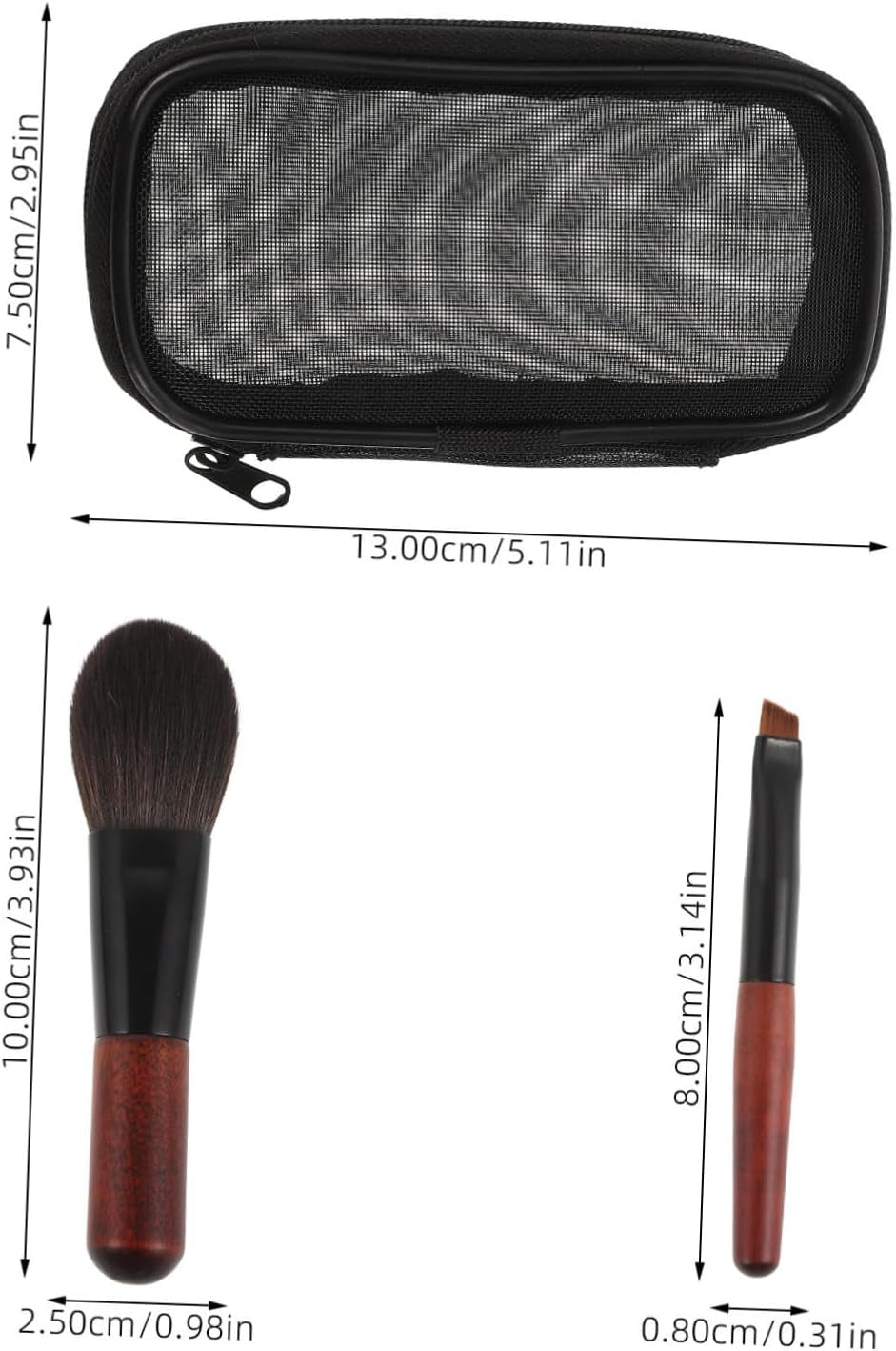 1 Set Set Portable Makeup Kit Eyeshadow Makeup Brush for Women Supple Makeup Brush Makeup Supplies Eye Makeup Brush for Makeup Cosmetics Makeup Brush Kit Makeup Tools Wooden Coffee